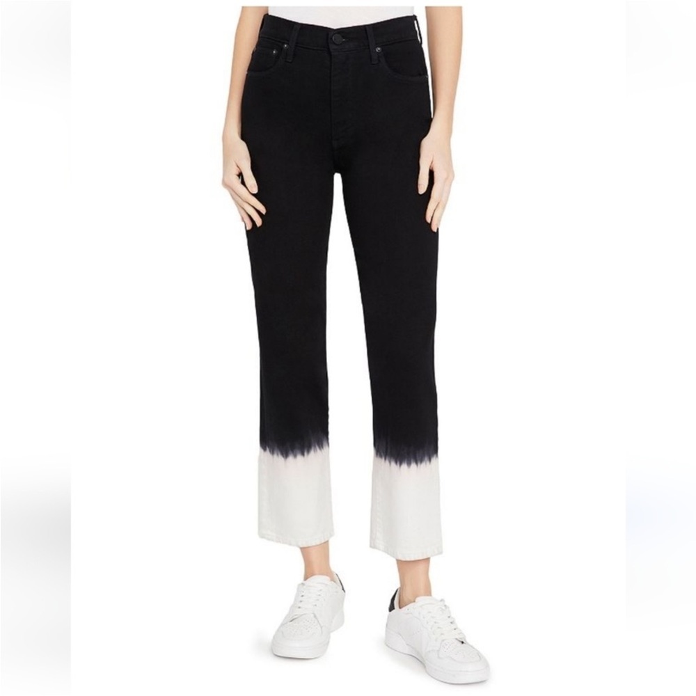 🔥Alice & Olivia high waist straight leg Eclipse jeans sz28
